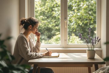 Image of a woman working